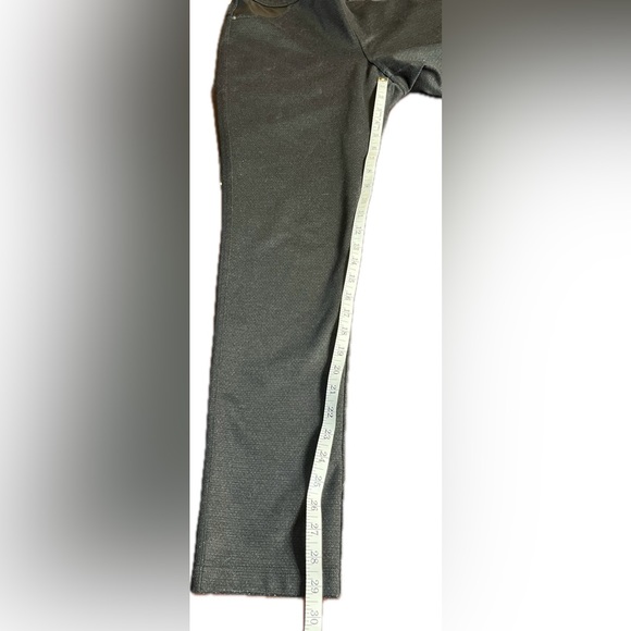 Black stretch jeans straight leg Polyester Rayon Spandex. New Years size L/G - Picture 7 of 8